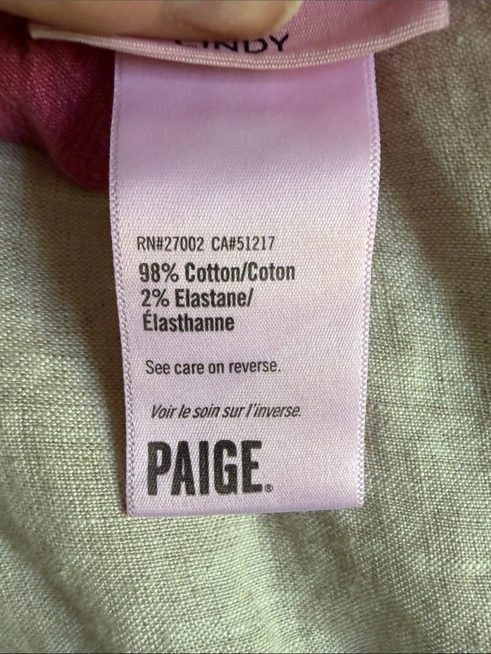 PAIGE Cindy Coral Pink Cropped Ankle Jeans - Picture 7 of 10